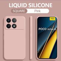 For Xiaomi Mi Poco X6 Pro X6 G Case Liquid Silicone Phone Cases For Xiaomi Poco X6 Pro X6 Pro PocoX6 Pro G Protect Soft Cover For Poco X6Pro(5G)