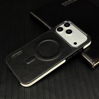 Business Leather Magnetic Phone Case For For Iphone 16 1 17Pro Max 14 13  For  Wireless Charging Shockproof Matte Back Cover For iPhone 13 Pro