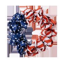 Beautifully Crafted Patriotic Burlap Independence Day Wreath 40cm For Celebrations