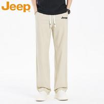 JEEP Men's Summer Quick-Dry Straight-Leg Casual Pants L chaki