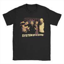 Rock System of a Down Toksiškumo Marškinėliai Unisex Medvilniniai Viršutiniai Drabužiai Juokingi System of a Down Apvalus Kaklas Trumpomis Rankovėmis S įvairiaspalvis