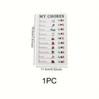 Multi-purpose Checklist Memo Board Reusable My Chores Checklist Board for RV Home Wall School Classroom Kid Self-discipline Card balta