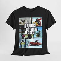 Pingu Parody Tee, Funny Unisex Shirt for Comedy Fans, Heavy Cotton T-Shirt, Unisex T-Shirt S įvairiaspalvis