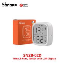 SONOFF SNZB-02D Zigbee LCD Smart Temperature Humidity Sensor Wireless Hygrometer Thermometer Alexa Google Home Alice SNZB-02D