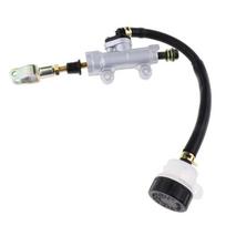 Rear Foot Brake Master Cylinder Universal Pump Folding Design with Oil Cup for Geely CK Brake Cylinder and Off-road Motorcycle
