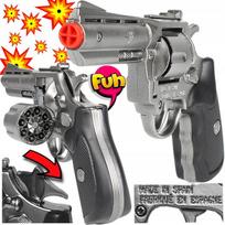 Pistolet Metalowy Na Kapiszony Gonher Rewolwer Policyjny Hukowy 8-Strzałowy