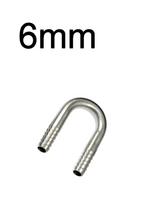 1 PC of 6/8/10/12/16/20/25mm Hose Barb 304 Stainless Steel U shaped Elbow Hosetail Pipe Fitting Water Gas Oil Fish tank