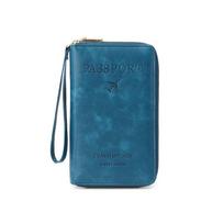 Minimalist RFID Passport Holder Multi-function Tickets Cards Folder  Wallet Style 7