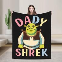 Pink Bow Romantic Shreks Meme  Blankets Flannel Summer  Multi-function Ultra-Soft Throw Blankets for Bedding Travel Bedspread 100x150cm