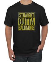 Straight Outta Baltimore BAL Fan Fantasy Football Sports T- Shirt S