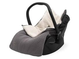 Jollein Bliss Knit Storm Grey vokelis automobilinei kėdutei. lopšiukui