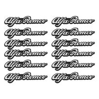 10pcs Car Audio Stickers Speaker Decorate Emblem For Alfa Romeo Giulia Stelvio Giulietta 156 159 147 Mito Tonale Brera Disco