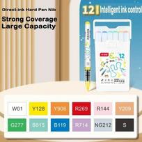 84/12 Colors Acrylic Paint Pens Markers Brush Tip Paint Markers for Rock Painting Wood Canvas Christmas DIY School Art Supplies