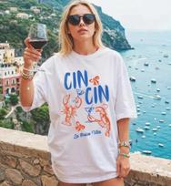 Lobster La Dolce Vita  Shirt Coastal Summer Graphic Tee XL