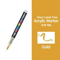 GUANGNA 16 Colors Direct-liquid Acrylic Paint Pens Brush Marker Pen for Rock Painting Ceramic Glass DIY Art Supplies Stationery