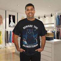Beware The Jolakotturinn Yule Cat Christmas Norse T- Shirt 4XL