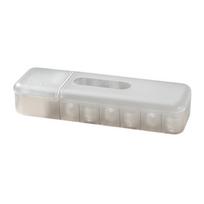 Office-Grade Clear Cable and Card Organizer Case with Dustproof Lid for Clutter-Free Storage balta