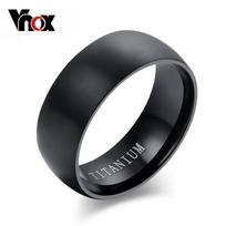 100 % titano žiedai, vyriški 8 mm šaunūs juodi papuošalai, vestuviniai vyriški 6