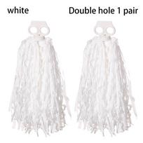 1pair Concert Double hole handle Fancy Cheerleader pompoms Cheerleading Cheering Ball Dance Party Decorator Club Sport Supplies