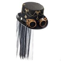 Steampunk Top Hat Fedora for Holiday Prom Role Play Carnival juoda