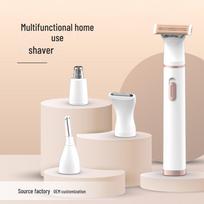 Multifunctional 5-in-1 Hair Removal Tool - Women's Shaver, Eyebrow Trimmer, & Men's Razor 1007 4-in-1 spalva