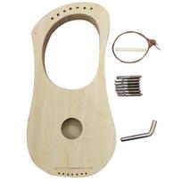 7 stygų lyros arfa Senovinio stiliaus lyros Terminalia medienos styginis instrumentas su nešiojimo krepšiu papildomam stygų rinkiniui ir priedams 1 beige