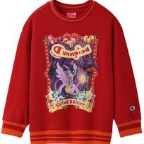 Champion My Little Pony Red Girls' Round Neck Sweatshirt XXL