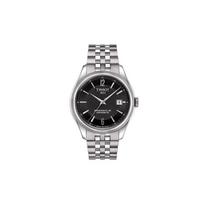 Tissot Ballade serijos automatinis mechaninis chronometro judėjimas 50m atsparus vandeniui laikrodis 41mm juodas ciferblatas nerūdijančio plieno apyrankė T108.408.11.057.00 Black Dial