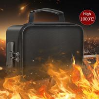 Fireproof Document Box Fireproof Document Bag with Lock 3-Layer Fire Proof Waterproof Safe Bag for File Passport Certificates United States