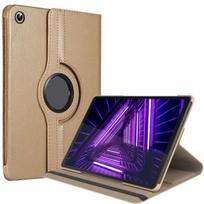 Coque pour Lenovo Tab M10 Plus 10,3 Pouces FHD, Rotation 360 Antichoc Cuir Synthétique Doré