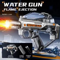 Electric Children'S Water Gun Toy High-Pressure Long-Range Flame Ejection Watergun Fire Light Outdoor Beach Automatic Kids Toy