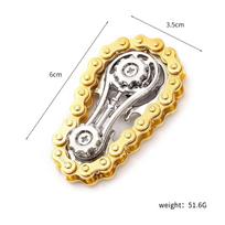 Wheel Chain Flywheel Fingertip Gyro Chain Metal Toy Stress Resistance Figets Spinner Popite Stress Resistance Simpl Dimmer