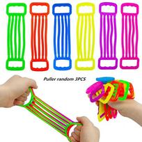 Novelty Pcs Funny Children'S Arm Puller Colourful Tpr Silicone Elastic Stress Relieving Toys Kids Training Arm Strength Toys