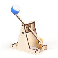 Assembly Diy Wooden Trebuchet Catapult Vehicle Model Kits Children Kids Scientific Experiment Small Physical Invention Toy Gift