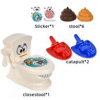 Person Two Interactive Catapult Throwing Toilet Bowl Battle Tabletop Coordination Parent-Child Game Catapult Toy