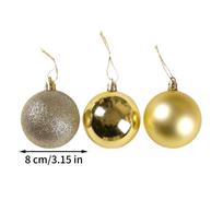 Christmas Ball Ornaments 3.15in Globe Decorations Bulk Shatterproof Christmas Tree Ornaments For Dance Party Wedding Yard Indoor 8x8x8cm auksas