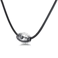 Men Choker Stainless Steel 6 & 9 words Buddha Mantra Gossip Yin Yang Lucky Bead Pendant Necklace Black Braided Rope Male Jewelry