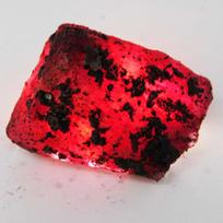 123.7 Ct Uncut Raw ROUGH Ruby NATURAL Uncut Raw Ruby Rough CERTIFIED 35.9 mm raudona