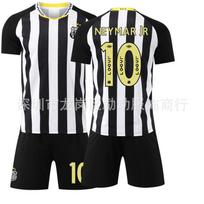 2526 jersey black stripe No. 10 Neymar new version Brazilian club Santos away football jersey set #16