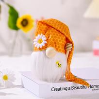 Adorable New Bee Themed No Face Doll Figurine Perfect For Harvest Season Decor Yellow Daisy