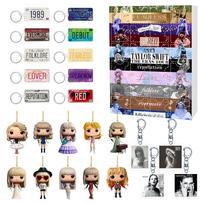 Taylor Christmas Advent Calendar Acrylic Hanging Charm Gift For Festive Decor And Fans Style A