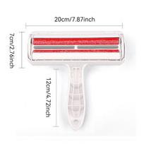 Pet Hair Remover Lint Roller,2-Way Dog Cat Comb with Self-Cleaning Base,Reusable Brush for Furniture Sofa Clothe,Pet Fur Cleaner balta