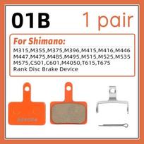 Resin Disc Brake Pads for Shimano B01s B05s MT200 M315 Mt410 M445 M446 M395 Mt400 M375 B03s Road Mountain Mtb Bike Brake Pads 1 Pair