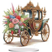 Acrylic 2D Flat DIY Diamond Painting Desktop Ornaments Kit Diamond Painting Desktop Decorations for Home Office Desktop Decor
