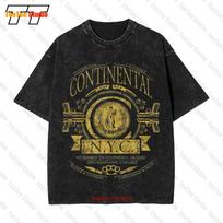 Continental Logo Assassin John Wick Movie Vintage Oversized TShirt SQDS S