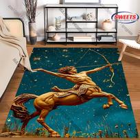 Celestial Archer Design Carpet for Living Spaces large size rug for home sofa bedroom, gift mats 40cm x 60cm