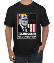 Estamos Libre, Gracias Donald Trump Make Venezuela Great Again Men's T- Shirt 4XL