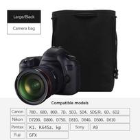 Waterproof Camera Bag Compact Durable Lens Drawstring Pouch Lightweight Protective Photography Protective Bag Photography juoda