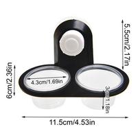 Food Bowl Water Dispenser Gecko Food Dish Reptile With 4 Cups Ledge Accessories Tray For Tarantula Frog Lizard Chameleons Hermit