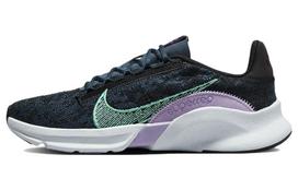 Nike Wmns SuperRep Go 3 Flyknit Next Nature 'Armoury Navy Green Glow' 36